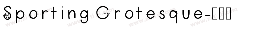 Sporting Grotesque字体转换